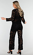 Two Piece Zwart Gehaakte Vest en Broek met Ingewerkt Broekje