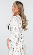 Wit Gehaakte Cover Up met See Through Patroon