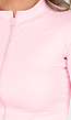 Getailleerd Lichtroze Sportvest met Stretch en Duimgaten