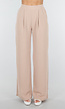 High Waist Beige Soepele Pantalon