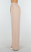 High Waist Beige Soepele Pantalon