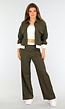 Two Piece Donkergroene Set met Blouse Detail