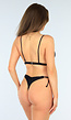Zwart Bikinibroekje met Scrunch, Striksluitingen en Cheeky Achterkant