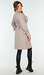 Taupe Trenchcoat met Knoopsluiting en Gespjes