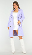 Lila Trenchcoat met Knoopsluiting