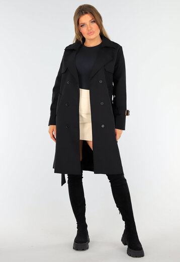 Zwarte Lentejas met Knoopsluiting