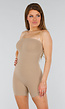Huidskleur Shapewear Body met Afneembare Nude en Doorzichtige Bandjes