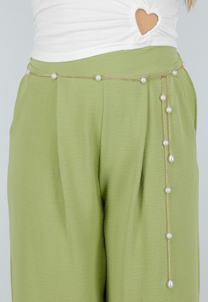 Goudkleurige Heupketting met Parels Verstelbare Body Chain voor Taille