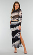 Tie Dye Stretch Maxi Rok met Ingewerkte Rok