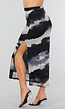 Tie Dye Stretch Maxi Rok met Ingewerkte Rok