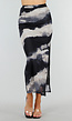 Tie Dye Stretch Maxi Rok met Ingewerkte Rok