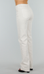 Offwhite Jeansbroek in Tall Fit met Stretch,  Straight Leg en Mid Waist