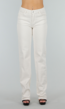 Offwhite Jeansbroek in Tall Fit met Stretch,  Straight Leg en Mid Waist