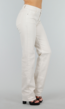 Offwhite Jeansbroek in Tall Fit met Stretch,  Straight Leg en Mid Waist