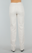 Offwhite Jeansbroek in Tall Fit met Stretch,  Straight Leg en Mid Waist