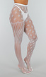Glow in the Dark Panty met Asymmetrisch Design en Diamant- en Streeppatroon