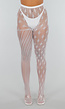 Glow in the Dark Panty met Asymmetrisch Design en Diamant- en Streeppatroon