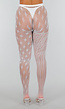 Glow in the Dark Panty met Asymmetrisch Design en Diamant- en Streeppatroon