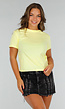 Botergele Katoenen T-Shirt met Stretch, Losse Pasvorm en Korte Mouwen