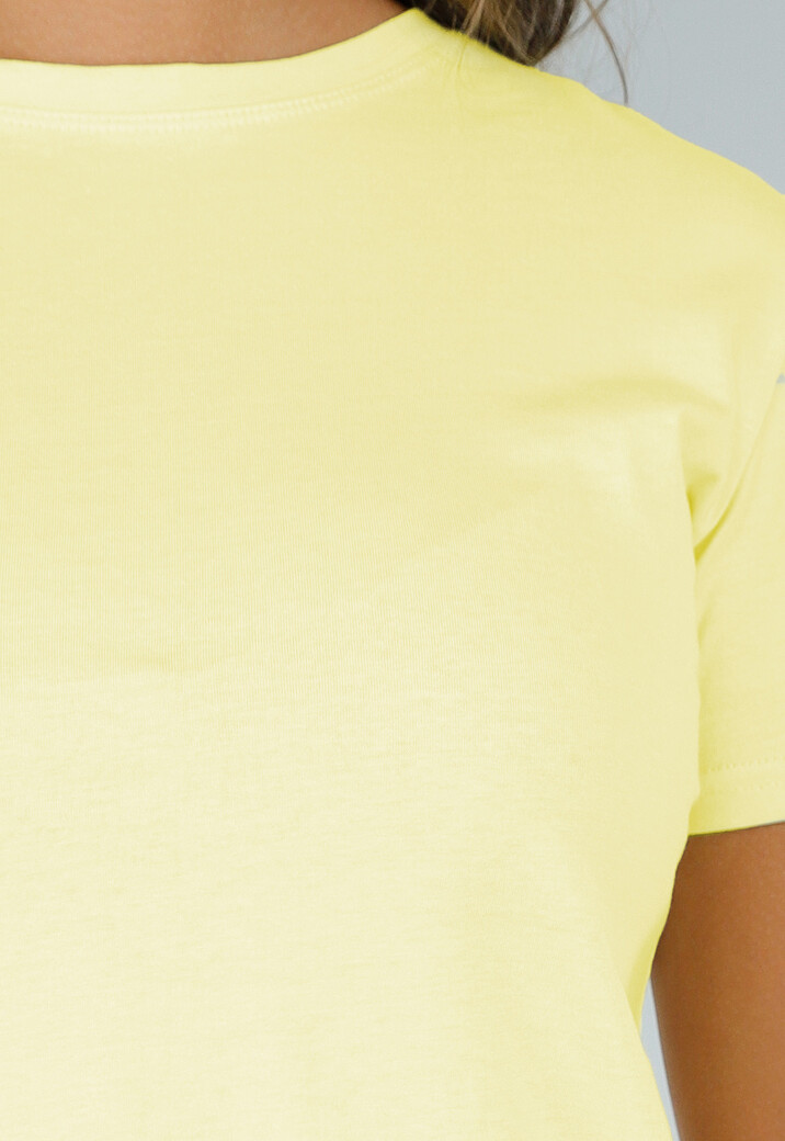 Botergele Katoenen T-Shirt met Stretch, Losse Pasvorm en Korte Mouwen