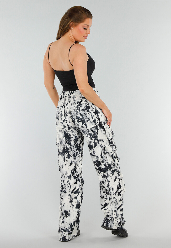 Zwart Hemdtopje met Cups, Stretch en Vierkante Hals