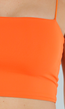 Feloranje Cropped Top met Spaghettibandjes en Dubbele Laag