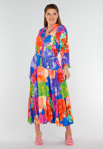 Maxi Jurk met Grote Bloemenprint