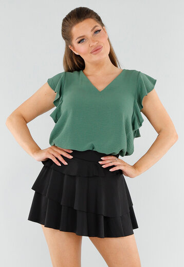 Mosgroene Top met Ruchemouw