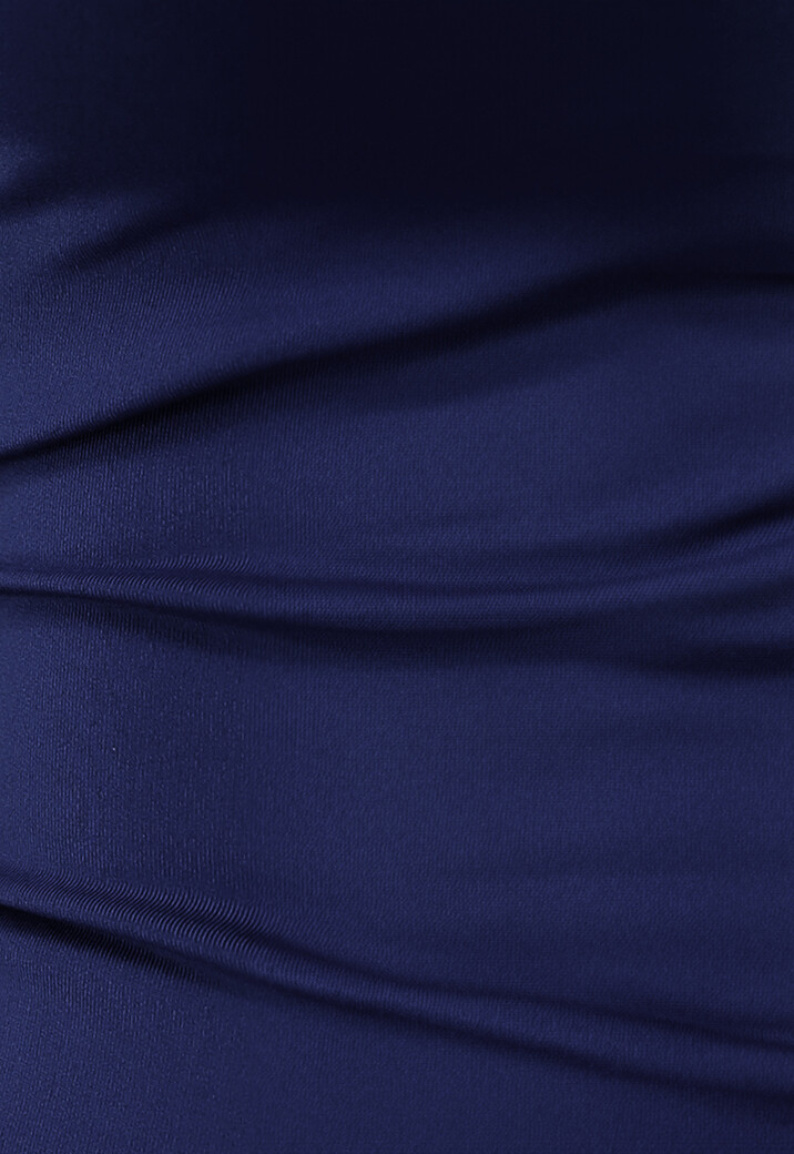 Royaal Blauwe Top van Stretch Stof