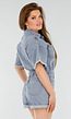 Blauwe Denim Playsuit met Stretch Taille