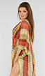 Multicolor Gehaakte Cover-Up met Zigzag en Franjes