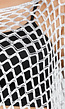 Witte Fishnet Cover-Up met Franjes en Puntige Zoom