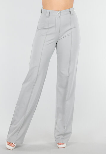 Lichtgrijze Tall Elastische Pantalon