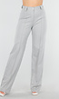 Lichtgrijze Tall Elastische Pantalon met Rechte Pijpen