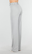 Lichtgrijze Tall Elastische Pantalon met Rechte Pijpen