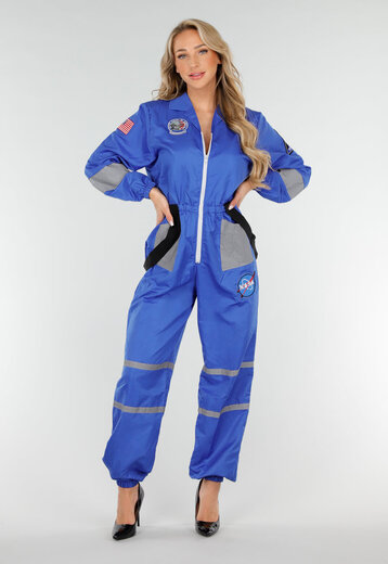 Blauw Reflecterend NASA Kostuum