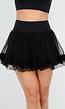 Zwarte Tule Skort