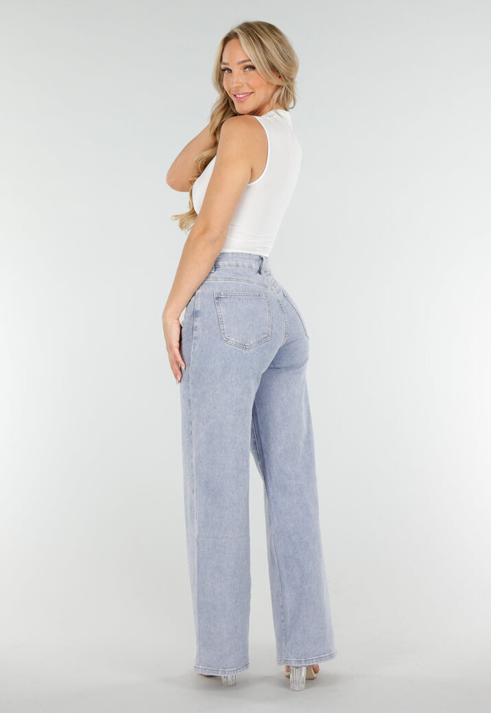 Witte Mouwloze Crop Top met Haaksluiting en Stretch