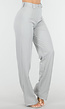 Lichtgrijze Pantalon met Stretch en Rechte Pijpen