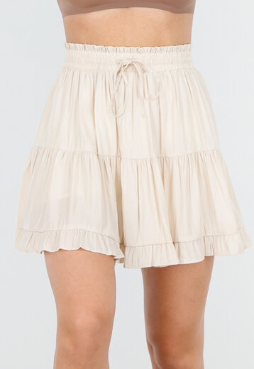 Beige Skort met Volants