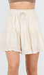 Beige Skort met Volants