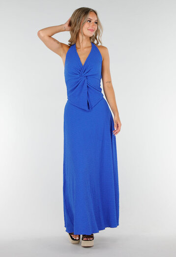 Kobaltblauwe Halter Maxi Set