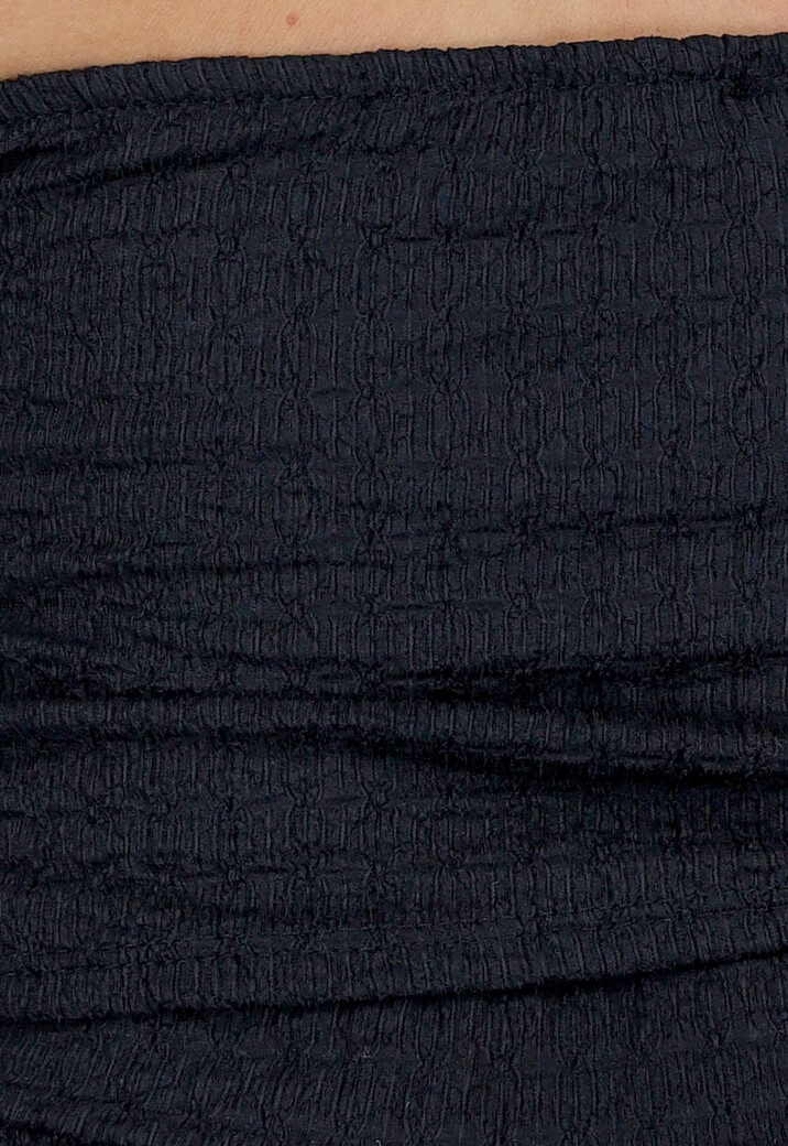 Zwarte Maxi Set met V-Hals en Stretch