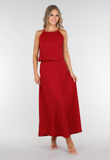 Rode Maxi Set met Haltertop
