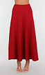 Rode Maxi Set met Hooggesloten Top en Stretch