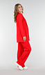 Rode Half Lange Blazer met Stretch