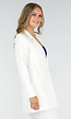 Stretchy Classy Halflange Blazer in Offwhite