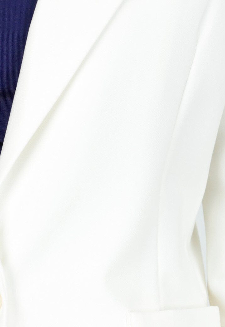 Stretchy Classy Halflange Blazer in Offwhite