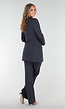 Antraciet Halflange Stretch Blazer