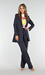 Antraciet Halflange Stretch Blazer